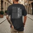 Dad Of Girls Outnumbered Fathers Day 2025 For Dad Daughters Men's Back Print T-Shirt