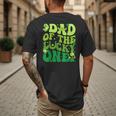 Dad Of The Lucky One Saint Patrick's Day Children Birthday Men's Back Print T-Shirt