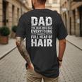 Dad The Man Who Has Everything Except A Full Head Of Hair Men's Back Print T-Shirt