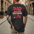 Dad And Mom Birthday Girl Strawberry Berry Sweet One Two Men's Back Print T-Shirt