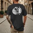 Dad Of Both Proud Football And Cheer Dad Men's Back Print T-Shirt Dad Of Both Proud Football And Cheer Dad Men's Back Print T-Shirt