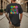 Dad Of The Slime Queen Birthday Family Matching Party Men's Back Print T-Shirt