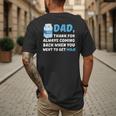 DAD Thanks For Coming Back When You Went To Get Milk Men's Back Print T-Shirt DAD Thanks For Coming Back When You Went To Get Milk Men's Back Print T-Shirt