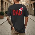 Dad Xmas PJs Christmas Pajamas And Xmas PJ Family Shirt Men's Back Print T-Shirt