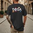 Dada Of The Birthday Boy Space Astronaut 1st Birthday Family Men's Back Print T-Shirt