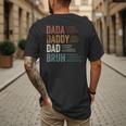 Dada Daddy Dad Bruh For Dad Father's Day Men's Back Print T-Shirt