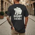 Daddy Bear And Cub Polar Bear Men's Back Print T-Shirt