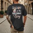 Daddy Of The Birthday Boy Cow Farm 1St Birthday Boy Men's Back Print T-Shirt Daddy Of The Birthday Boy Cow Farm 1St Birthday Boy Men's Back Print T-Shirt