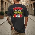Daddy Of The Birthday Boy Matching Dad Son Family Birthday Men's Back Print T-Shirt