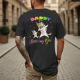 Daddy Of The Birthday Girl Dabbing Unicorn Princess And Dad Men's Back Print T-Shirt Daddy Of The Birthday Girl Dabbing Unicorn Princess And Dad Men's Back Print T-Shirt