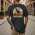 Daddy Dinosaur Daddysaurus 2 Kids For Dad Men's Back Print T-Shirt