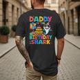 Daddy Of The Shark Birthday Dad Matching Family Men's Back Print T-Shirt