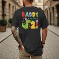 Daddy Of The Two Rex 2Nd Birthday Boy Dinosaur T-Rex Men's Back Print T-Shirt