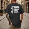 Dads Electrical Lineman Gear Husband & Lineman Wife Men's Back Print T-Shirt Dads Electrical Lineman Gear Husband & Lineman Wife Men's Back Print T-Shirt