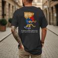 Daniel And Dad Tiger Dark Shirt Men's Back Print T-Shirt