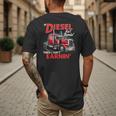 If Diesel Ain't Burnin Then I Ain't Earnin Truck Driver Dad Men's Back Print T-Shirt