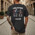 Dirt Bike Family Father Son Motocross Off-Road MX Dad Boys Men's Back Print T-Shirt