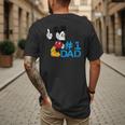 Disney Mickey Mouse Father's Day 1 Dad Men's Back Print T-Shirt