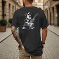 Dog Guitarist Guitar Australian Shepherd Dad Mom Men's Back Print T-Shirt Dog Guitarist Guitar Australian Shepherd Dad Mom Men's Back Print T-Shirt