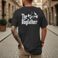 The Dogfather Dog Dad Dog Lover Men's Back Print T-Shirt