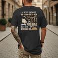 I Never Dreamed I'd Grow Up To Be A Super Sexy Pug Dad Men's Back Print T-Shirt