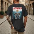 Drooling Boxer Jowls Fawn Dog Mom Dog Dad Burger Men's Back Print T-Shirt Drooling Boxer Jowls Fawn Dog Mom Dog Dad Burger Men's Back Print T-Shirt