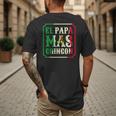 El Papa Mas Chingon Best Mexican Great Dad Men's Back Print T-Shirt