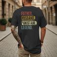 Father Husband Pakistani Legend Pakistan Dad Father's Day Men's Back Print T-Shirt