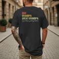 Fathers Day From Wife Son Kids Dad Grandpa Great Grandpa Men's Back Print T-Shirt Fathers Day From Wife Son Kids Dad Grandpa Great Grandpa Men's Back Print T-Shirt