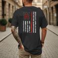 Firefighter Husband Father Fireman For Dad Men's Back Print T-Shirt Firefighter Husband Father Fireman For Dad Men's Back Print T-Shirt