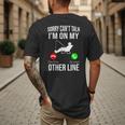 Fishing Dad Men Reel Cool Fish Bass Fishing Men's Back Print T-Shirt