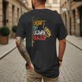 Fishing Jokes Dad Dont Be A Dumb Bass Fish Fisherman Men's Back Print T-Shirt