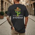 Fun Hilarious Stepfather Humor Stepdad Men's Back Print T-Shirt