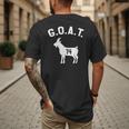 GOAT Number 14 Greatest Of All Time Dad Joke Men's Back Print T-Shirt