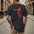 God Of Boy Dad Video Game Tshirt Father's Day Edition Men's Back Print T-Shirt