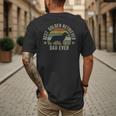 Golden Retriever Dad Dog Shirt Fathers Day Doggy Men's Back Print T-Shirt
