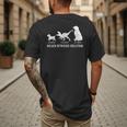 Golden Retriever Mom Dad Puppy Dog Owner Dog Lover Men's Back Print T-Shirt Golden Retriever Mom Dad Puppy Dog Owner Dog Lover Men's Back Print T-Shirt