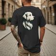 Great Pyrenees Pyr Minimalist Simple Dog Mom Dad Boys Girls Men's Back Print T-Shirt