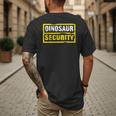 Halloween Adult Costume Dinosaur Security Dad Mom Men's Back Print T-Shirt