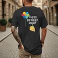 Happy Birthday Daddy Cute Toddler Dad's Birthday Party Men's Back Print T-Shirt
