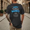 Happy Birthday Daddy Dad Birthday Bday Costume Family Party Men's Back Print T-Shirt