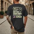Hero Wears Dog Tags Combat Boots Proud Army Dad Father Men's Back Print T-Shirt Hero Wears Dog Tags Combat Boots Proud Army Dad Father Men's Back Print T-Shirt