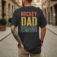 Hockey Dad Shirt Men Fathers Day Hockey Dad Men's Back Print T-Shirt
