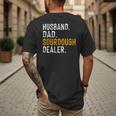 Husband Dad Sourdough Dealer Sourdough Baker Men's Back Print T-Shirt