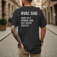 HVAC Dad Definition HVAC Technician Men's Back Print T-Shirt