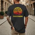 I'm Going Outside If Asked I'm Outstanding Dad Joke Men's Back Print T-Shirt I'm Going Outside If Asked I'm Outstanding Dad Joke Men's Back Print T-Shirt