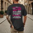 I'm Not A Perfect Daughter But My Crazy Dad Loves Me Men's Back Print T-Shirt
