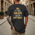 It's My Dad's 60th Birthday 60 Years Old Men's Back Print T-Shirt