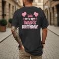 It's My Dad's Birthday Celebration Small Men's Back Print T-Shirt It's My Dad's Birthday Celebration Small Men's Back Print T-Shirt
