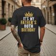 It's My Father's 80th Birthday 80 Years Old Dad Men's Back Print T-Shirt It's My Father's 80th Birthday 80 Years Old Dad Men's Back Print T-Shirt